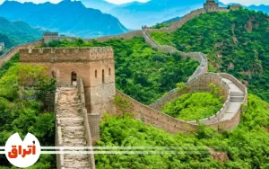 جینشانلینگ بخش کمتر مرمت شده دیوار چین